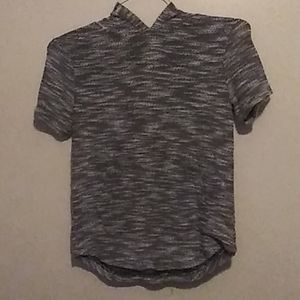 Grey white camo shirt hoodie